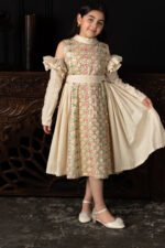 ⁦فستان أطفال بتصميم تراثي ملوّن فاخر⁩ - الصورة ⁦2⁩